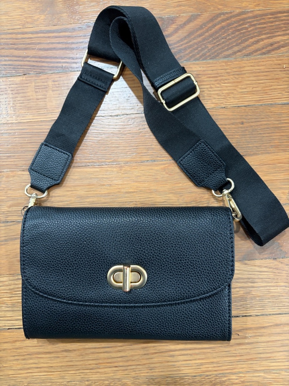Black Crossbody Phone Wallet - Women's Bag
